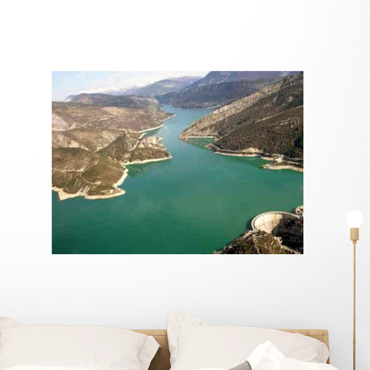 Lac Et Barrage Castillon Wall Decal