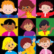 Portraits Happy Children Different Wall Mural