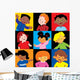 Portraits Happy Children Different Wall Mural