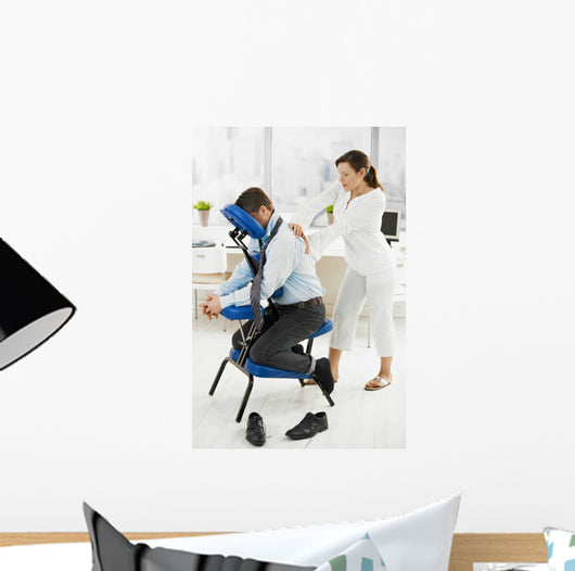 Massage in office Wall Mural