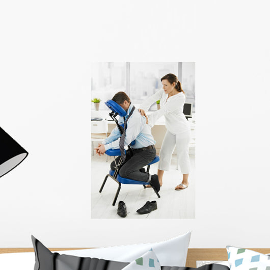 Massage in office Wall Mural