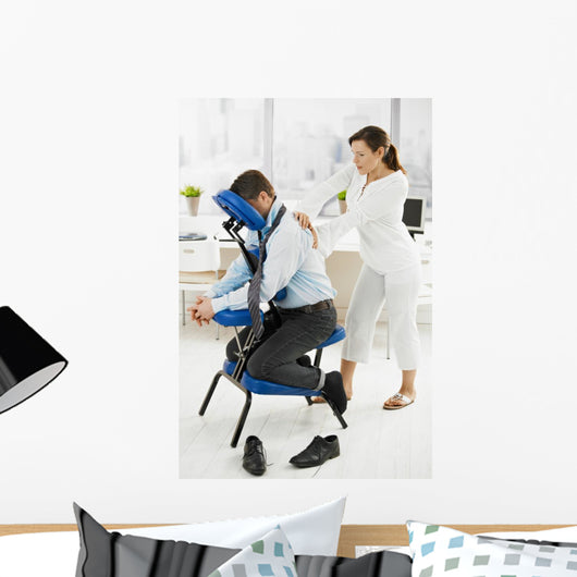 Massage in office Wall Mural