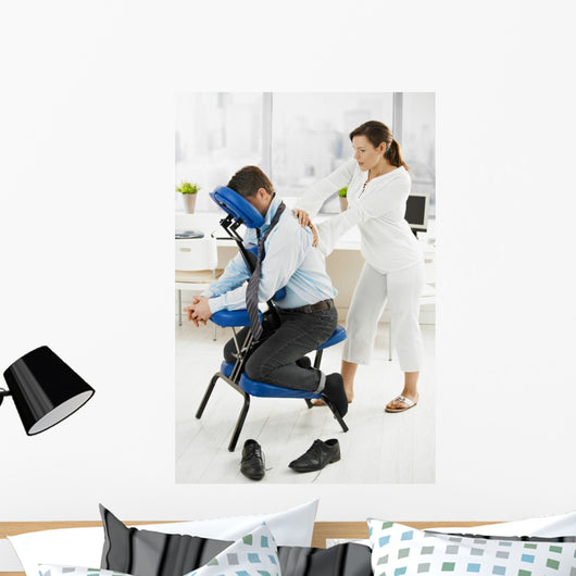 Massage in office Wall Mural
