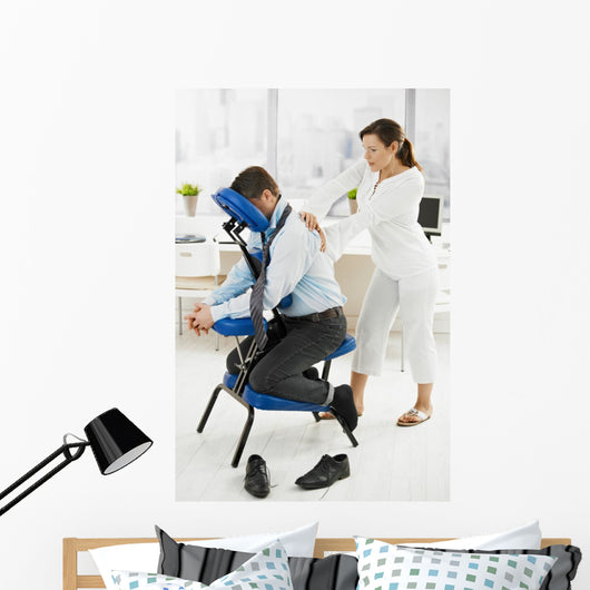Massage in office Wall Mural