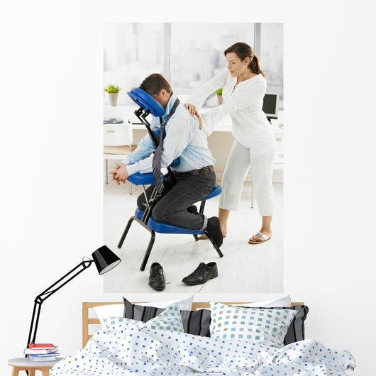 Massage in office Wall Mural