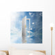Door to new world. Hope, success, new way concepts Wall Mural
