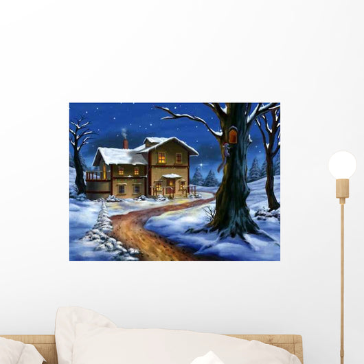 Christmas Landscape Wall Decal