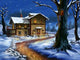 Christmas Landscape Wall Decal