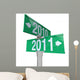 2010 Changing to 2011 - Two-Way Street Sign Wall Decal