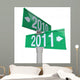 2010 Changing to 2011 - Two-Way Street Sign Wall Decal