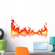 Reflected fire flame Wall Decal