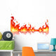 Reflected fire flame Wall Decal