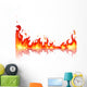Reflected fire flame Wall Decal
