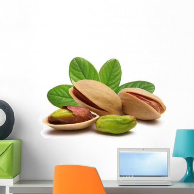 Pistachio Nuts Wall Decal shown on a wall