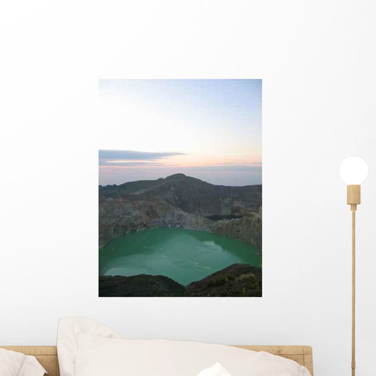 Green Crater Lake Wall Decal