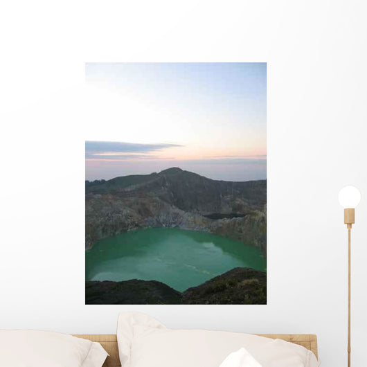 Green Crater Lake Wall Decal