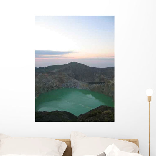 Green Crater Lake Wall Decal