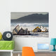 Kites on the Beach Waiting to Kiteboard Wall Mural
