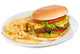 Hamburger With Fries Wall Decal