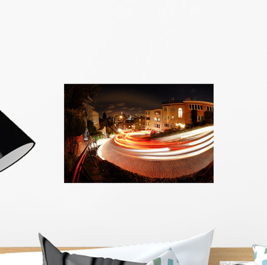Lombard Street Night Wall Decal