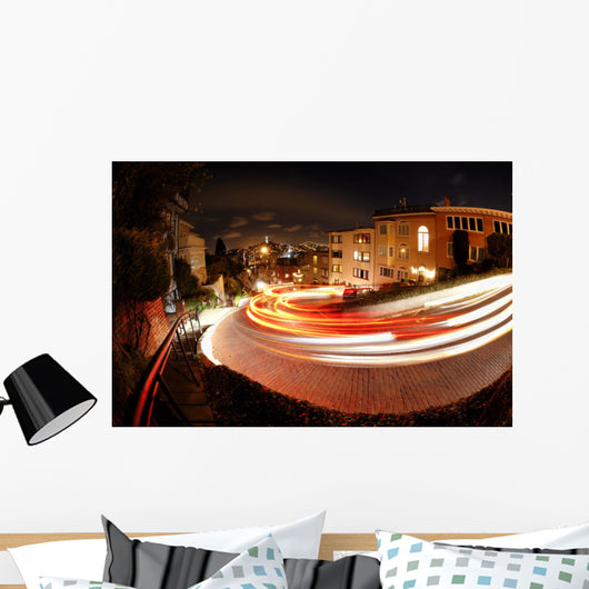 Lombard Street Night Wall Decal