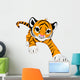 Running Baby Tiger Wall Decal