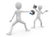 3d man fencers dueling Wall Decal