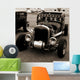 Model A Coupe Ratrod in Sepia Wall Mural