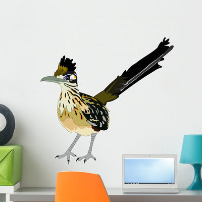 Greater Roadrunner Bird shown on a wall