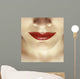 Closeup Of Woman's Lips Wall Mural