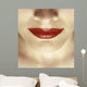 Closeup Of Woman's Lips Wall Mural
