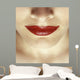 Closeup Of Woman's Lips Wall Mural