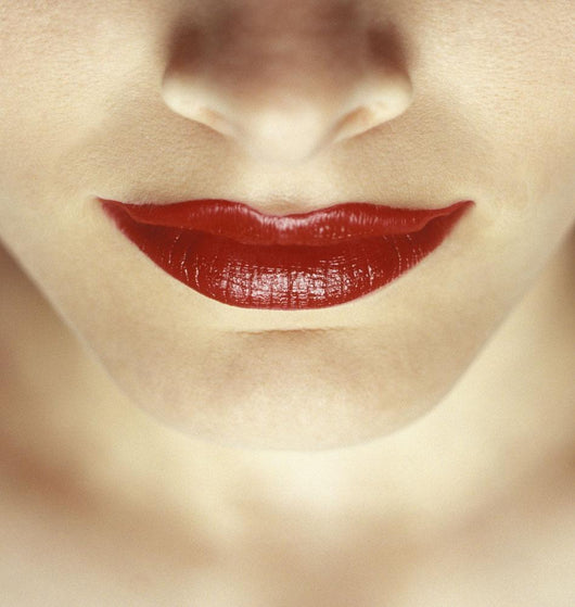 Closeup Of Woman's Lips Wall Mural