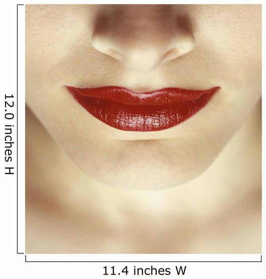 Closeup Of Woman's Lips Wall Mural