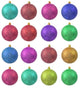 Collection Colored Christmas Ornament Wall Mural