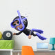Scuba Diver Swimming Wall Decal