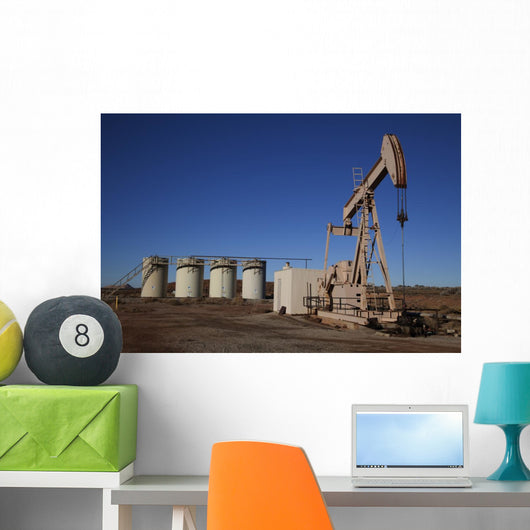 Oil Well Wall Mural
