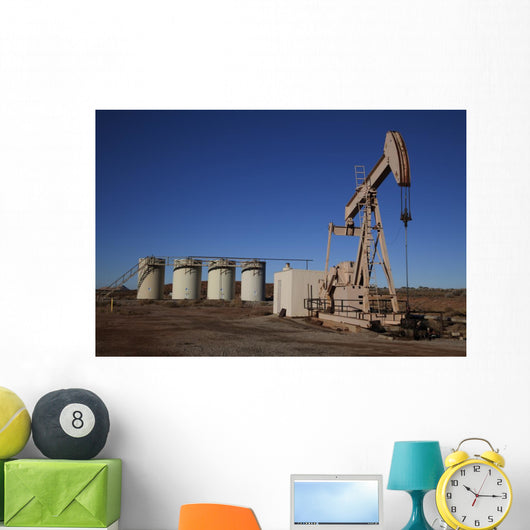 Oil Well Wall Mural