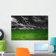 Thunder-storm over a field Wall Mural