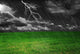 Thunder-storm over a field Wall Mural