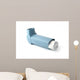Asthma Inhaler Isolated on White Wall Decal