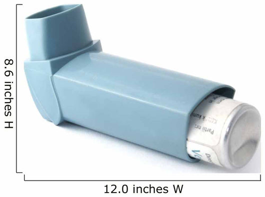 Asthma Inhaler Isolated on White Wall Decal