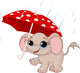 Cute Baby Elephant under