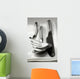 Cutlery resting on a white napkin Wall Mural