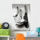 Cutlery resting on a white napkin Wall Mural