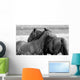Horses in Love Wall Mural