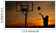 Silhouette of Teen Boy shooting a Basketball Wall Mural