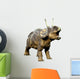 Roaring Diceratops Wall Decal