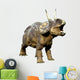 Roaring Diceratops Wall Decal