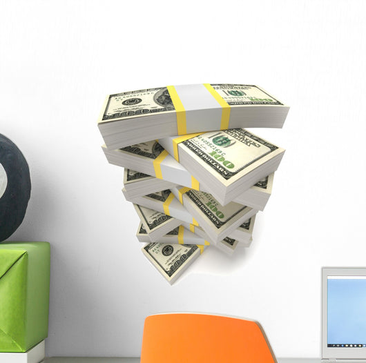 Stacks Dollars Wall Decal
